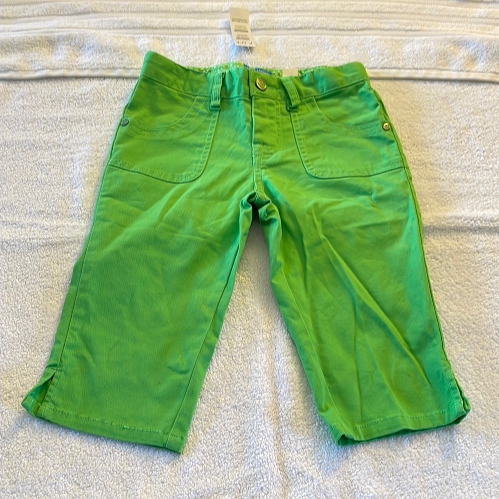 The Children's Place Green Casual Capri Bottoms with Elastic Waistband
